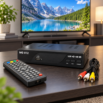 Цифровий Т2-тюнер AirWave MG-812 Metal, DVB-T2, HDMI/USB, Wi-Fi Ready, 10&times;10&times;1,8 см par9439 фото