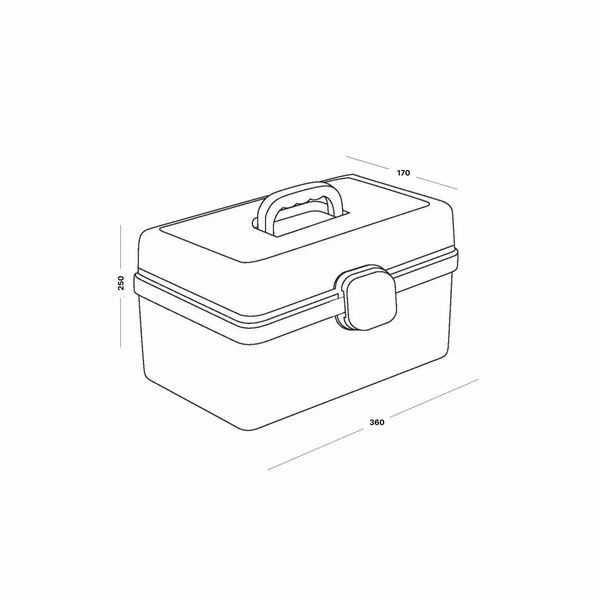 Аптечка-органайзер для лекарств с лотками и замком, большой пластиковый контейнер для хранения медикаментов 159N фото