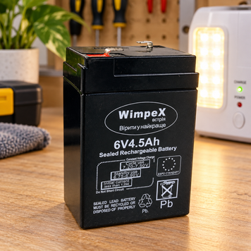Акумулятор резервного живлення PowerCell Compact WX-645, 6V 4,5Ah, 10&times;7&times;4,7 см par645 фото