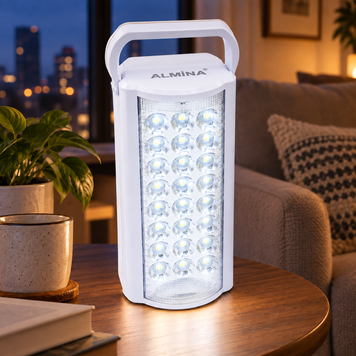 Акумуляторний LED-ліхтар Almina 2606L 24 LED з Power Bank, 2 режими, 19,5&times;9,5&times;8,5 см dt2606 фото