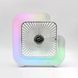 Вентилятор квадратний нічник G-Fan 2 в 1 з RGB підсвічуванням акумулятор USB Type-C 3 швидкості j6799 фото 3