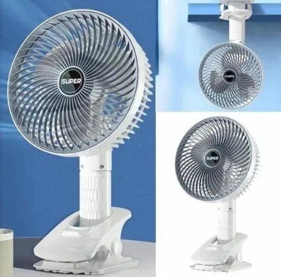 Вентилятор на прищіпці Desktop Fan Multi Function USB 3 швидкості настільний 30 см білий j6703 фото