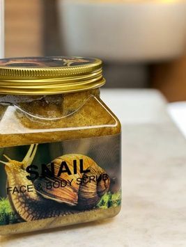 Натуральный Скраб для Лица и Тела Wokali Snail Face and Body Scrub 035N фото