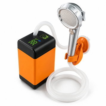 Портативний душ автономний AquaFree 2200 мАг USB дисплей температури шланг 1.8 м 3.5 л/хв j6538 фото