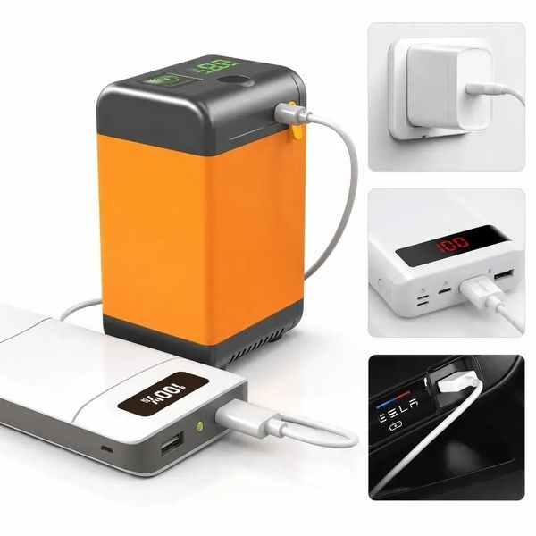 Портативный душ автономный AquaFree 2200 мАч USB дисплей температуры шланг 1.8 м 3.5 л/мин j6538 фото