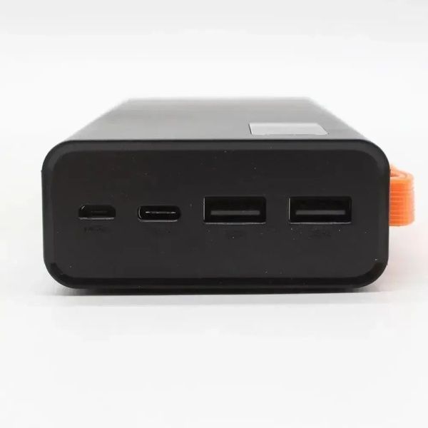 Павербанк Hoco JA-A 30000 мАг із вбудованими кабелями micro-USB Type-C USB дисплей чорний j9799 фото