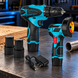 Акумуляторний набір ToolForce Duo D02078 2-в-1: шурупокрут 24 Н&middot;м + мініболгарка 76 мм, 12 В, 2 АКБ D02078 фото 1