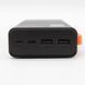 Павербанк Hoco JA-A 30000 мАг із вбудованими кабелями micro-USB Type-C USB дисплей чорний j9799 фото 4