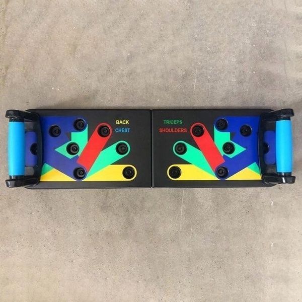 Универсальная доска для отжиманий MultiPush Rack складная с цветными зонами 145J фото